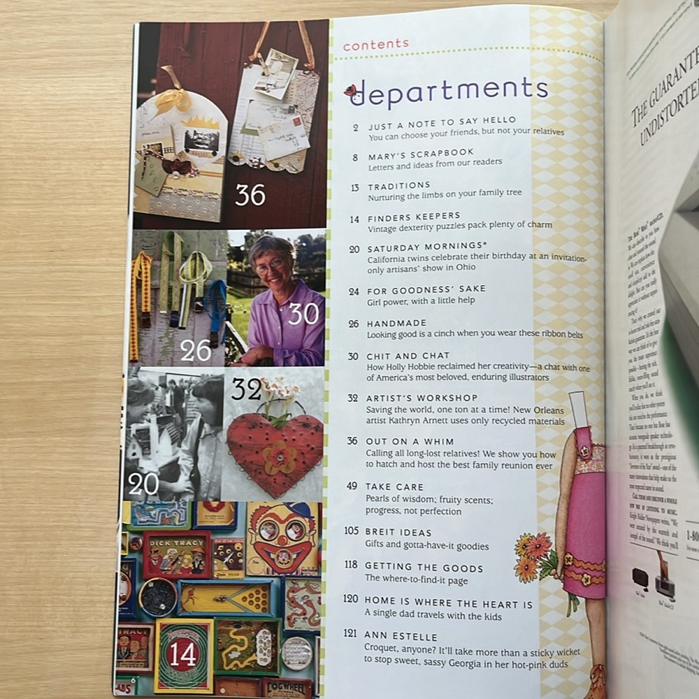 Mary Engelbreit Home Companion Magazine & Ann Estelle Paper Doll Aug/Sept 2001 - Picture 6 of 16